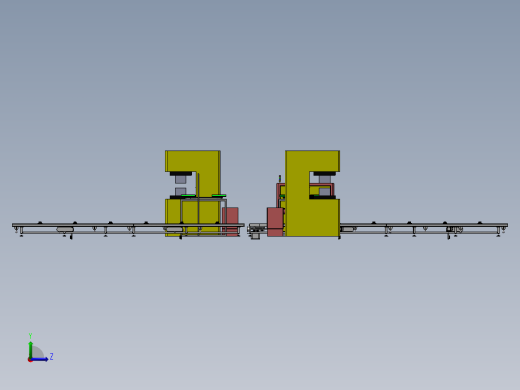 压合设备自动化机加工生产线sw17左视缩略图