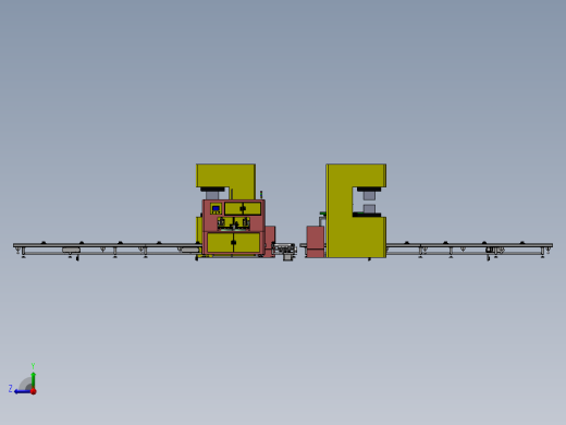 压合设备自动化机加工生产线sw17右视缩略图