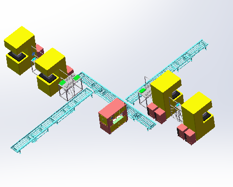 压合设备自动化机加工生产线sw17