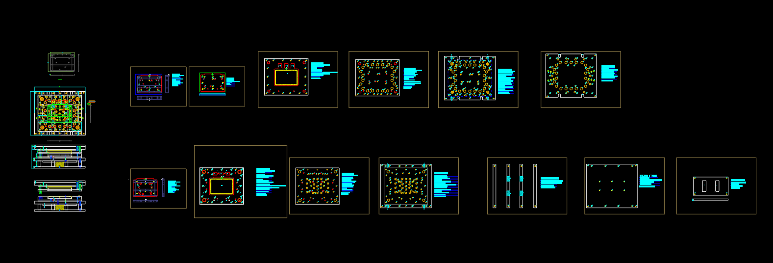 笔记本C壳面板拉深成型模具设计图