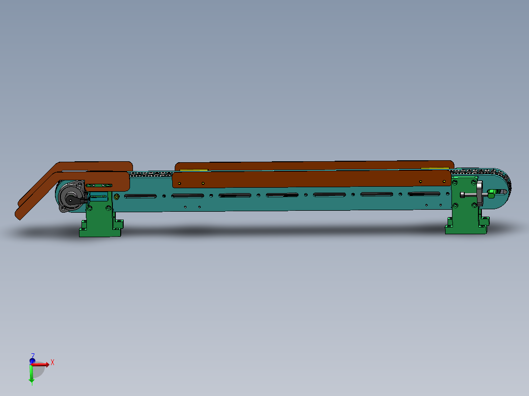0.9米链条输送机构