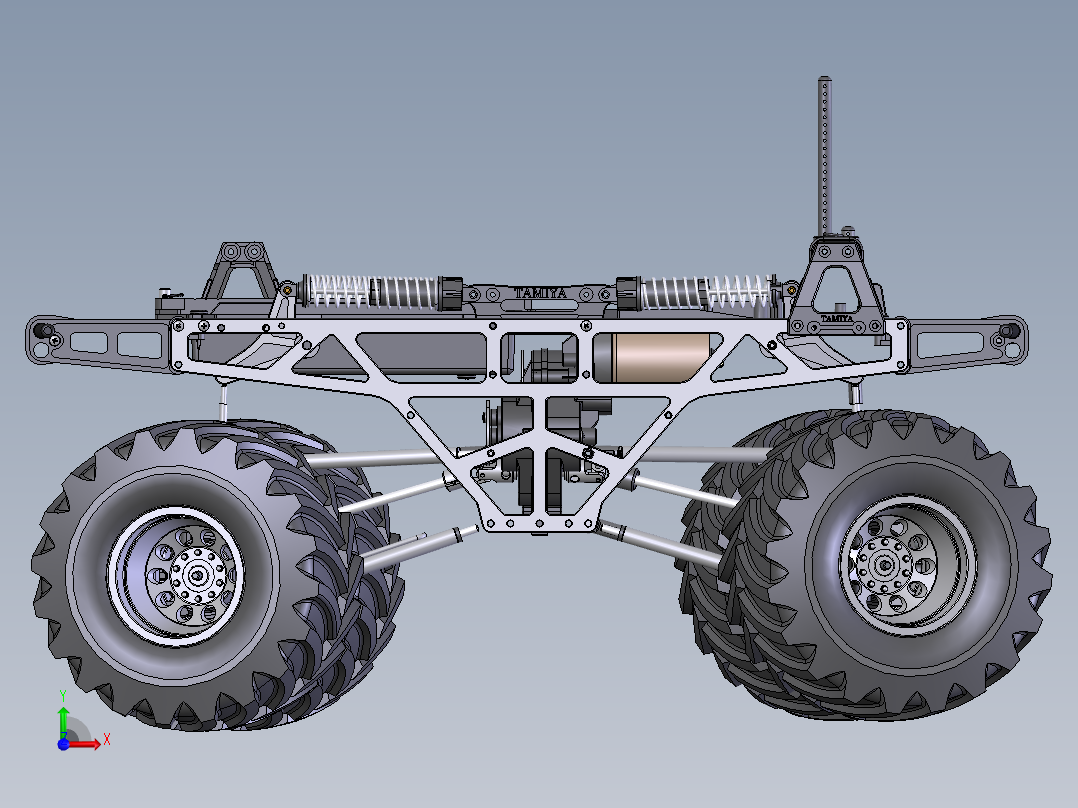 遥控车底盘前视图