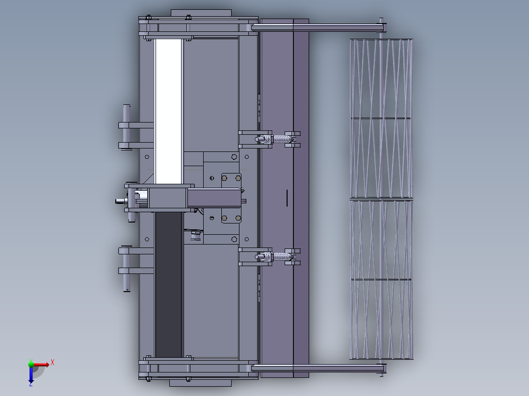 立轴转齿式旋耕机sw24可编辑俯视图