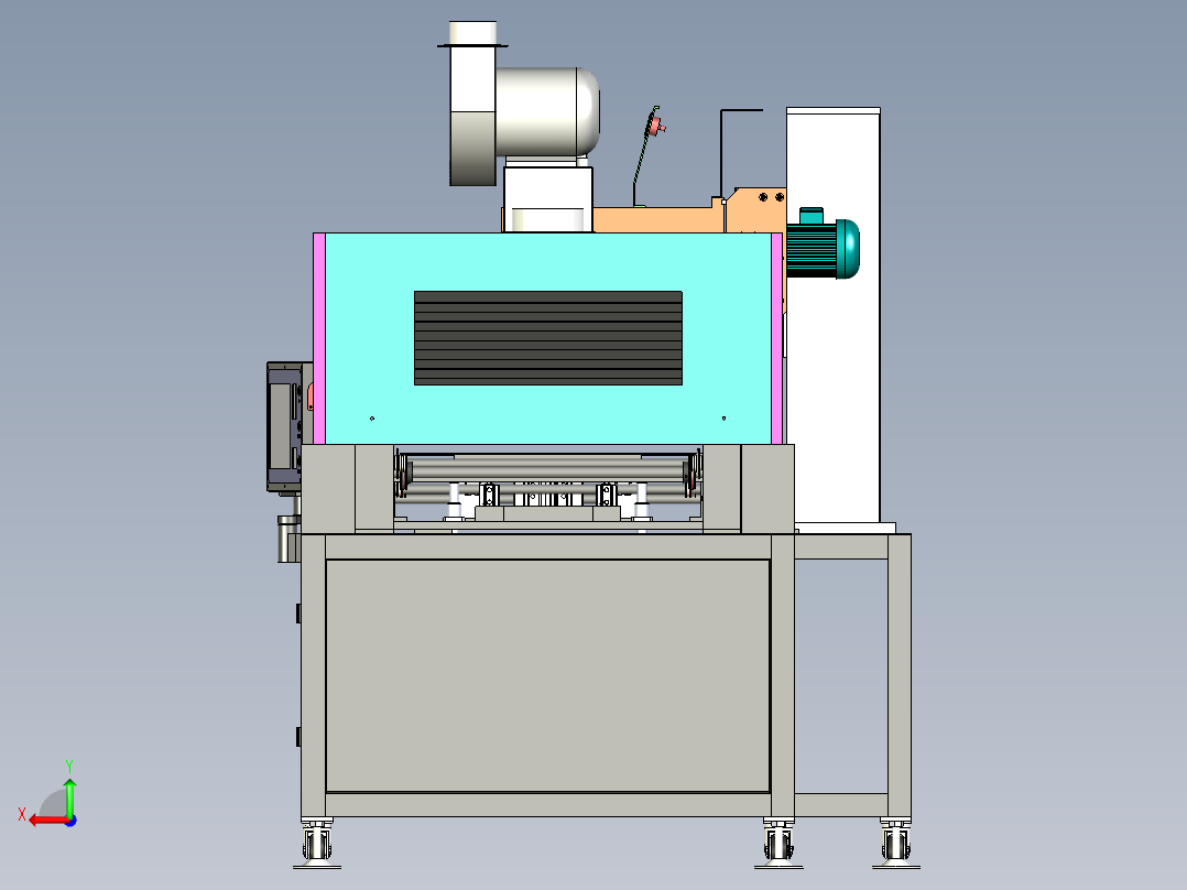 全自动丝网印刷机后视图