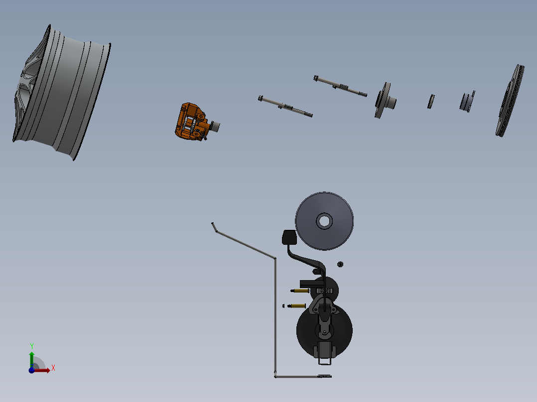 刹车系统(21)前视图