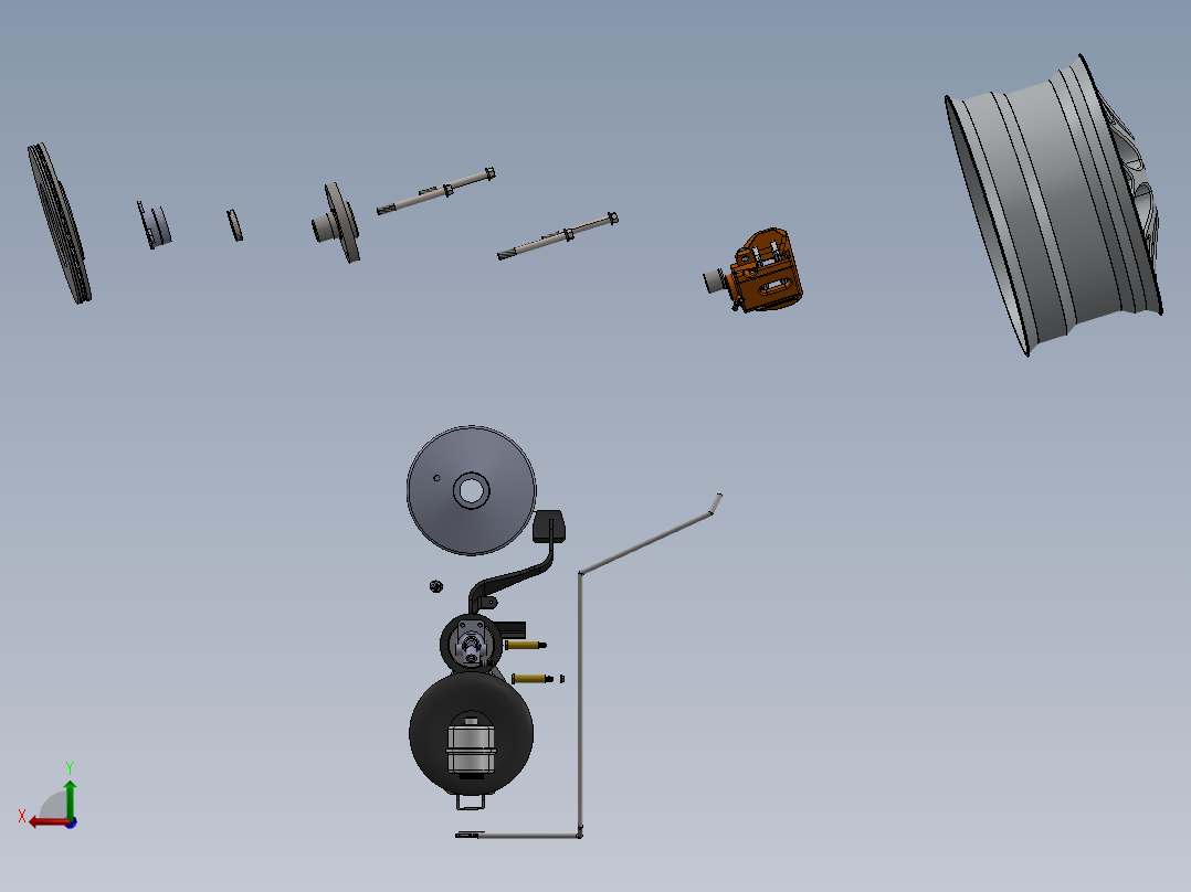 刹车系统(21)后视图