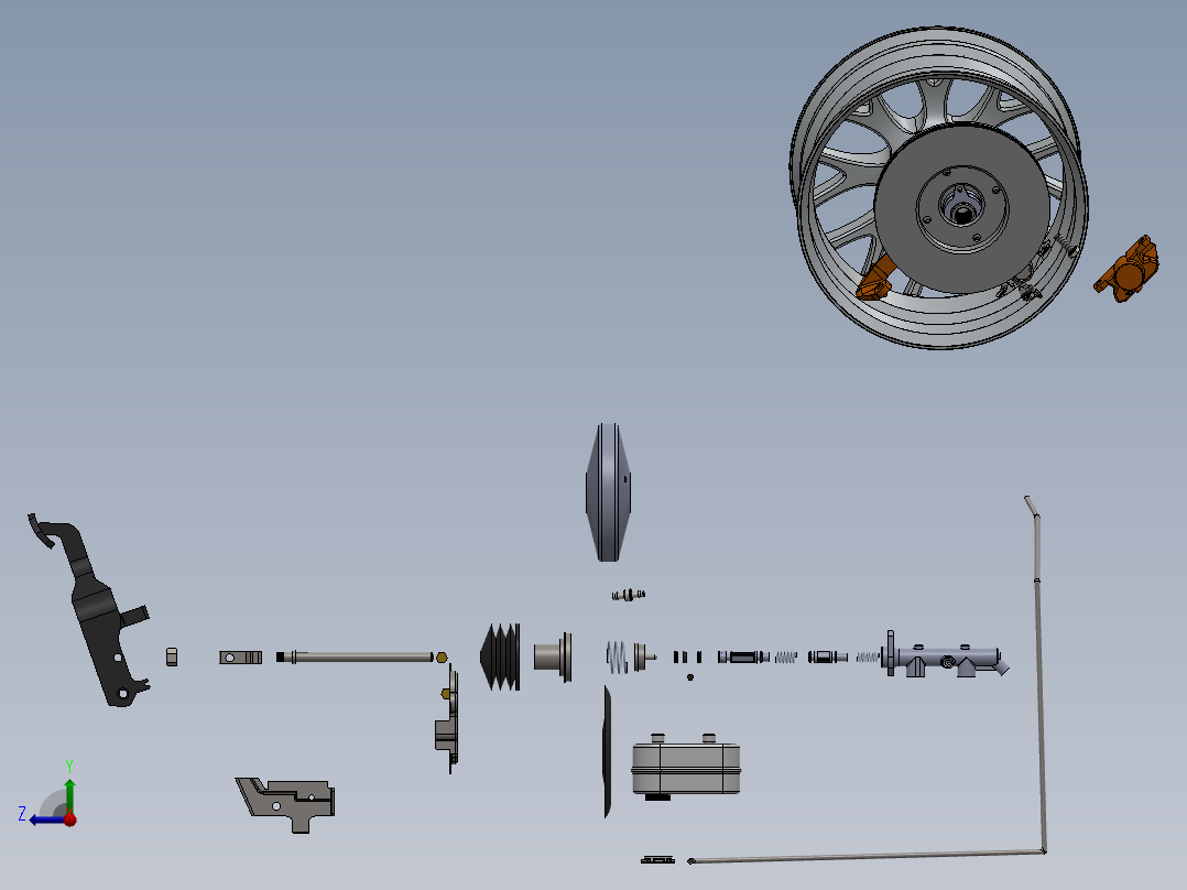 刹车系统(21)右视图