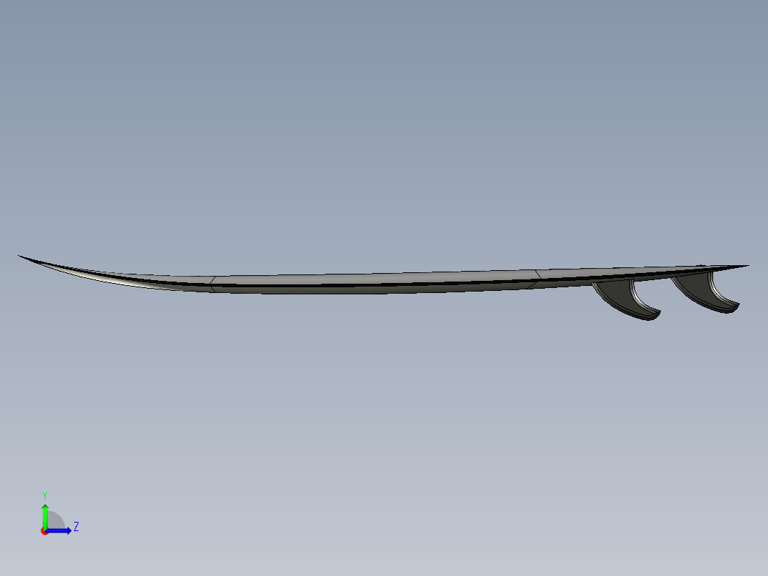 B3004585-冲浪板左视图