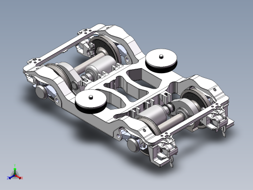 CRH1动车转向架总成---CRH1型车高铁动车组-转向架动车