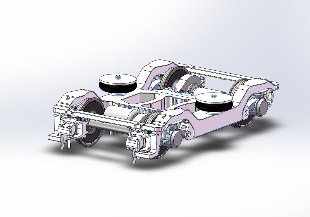 CRH1动车转向架总成---CRH1型车高铁动车组-转向架动车