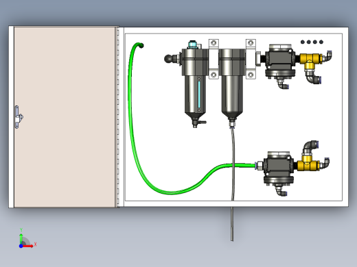 电气控制柜pneumatic-lift-gate-3-of-3-gate-control-1 1 STP前视缩略图