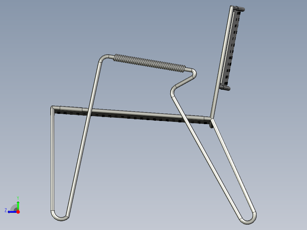 青铜椅110右视图