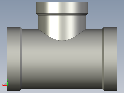 螺纹管三通-异径 DN25-DN20后视缩略图
