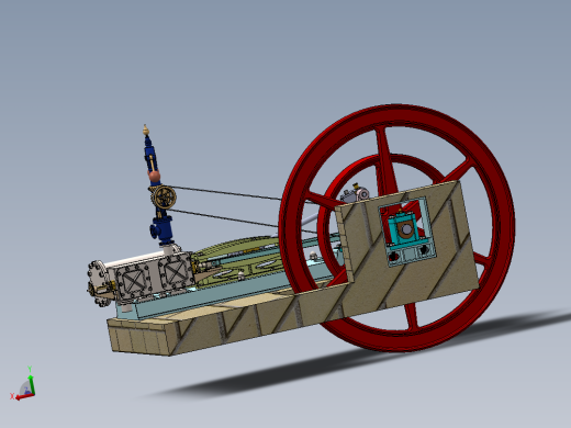 带 4 个滑阀的 60HP 高压蒸汽机a-model-of-a-60hp-high-模型格式为 x_t