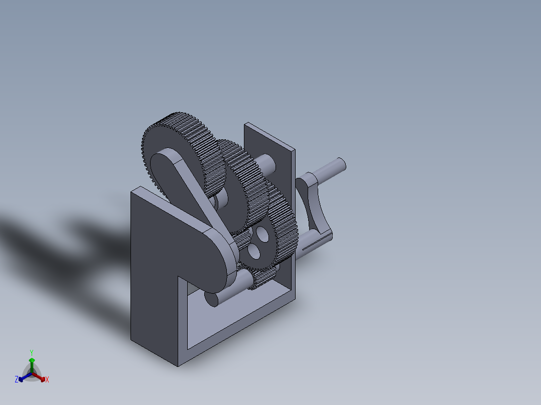 变速箱正等轴测图
