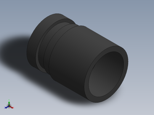 COUPLING_DN40-40_PN10_U-PVC正等轴测缩略图