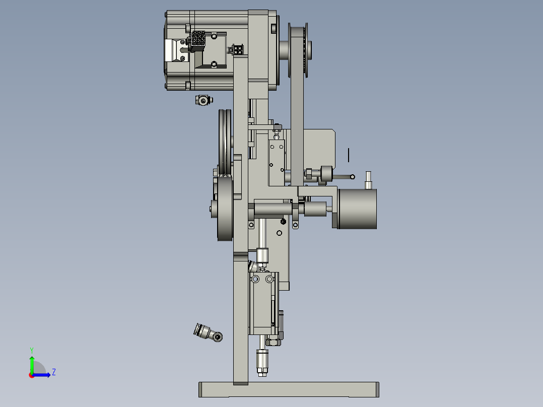 2018SOLIDWORKS02005中间主体机构左视图