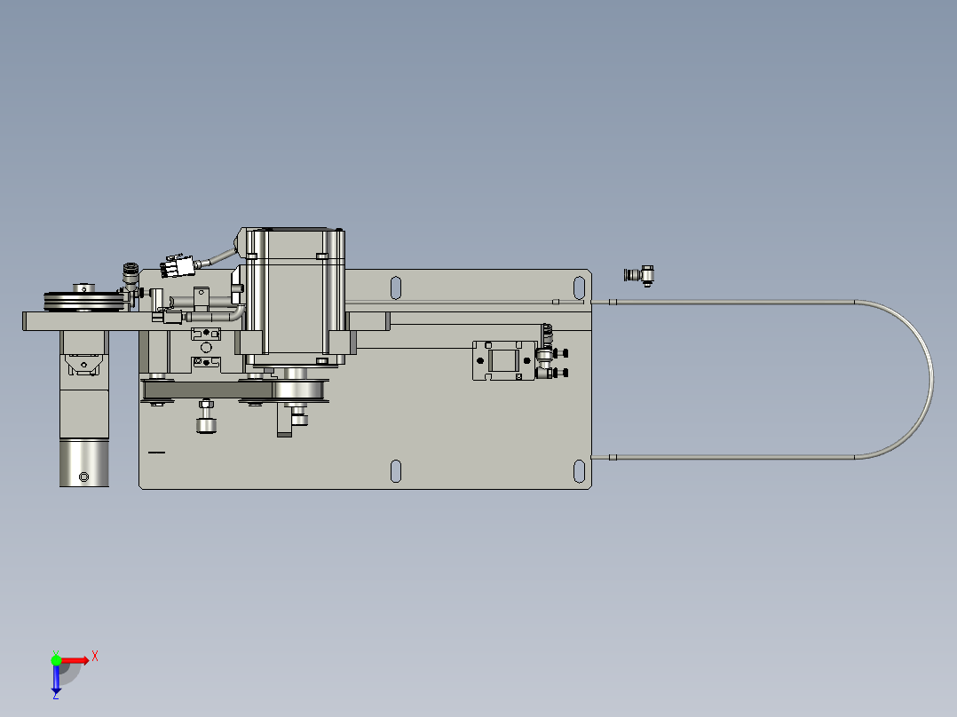 2018SOLIDWORKS02005中间主体机构俯视图