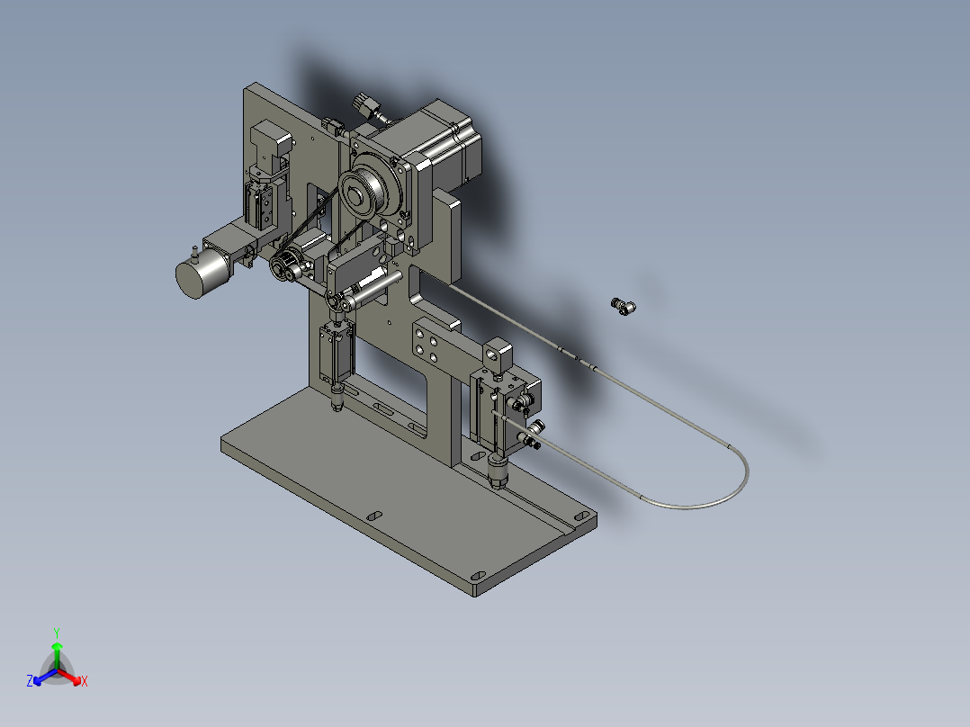 2018SOLIDWORKS02005中间主体机构正等轴测图