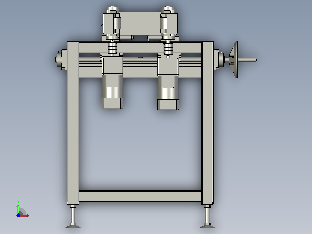 封箱滚筒线装配前视图
