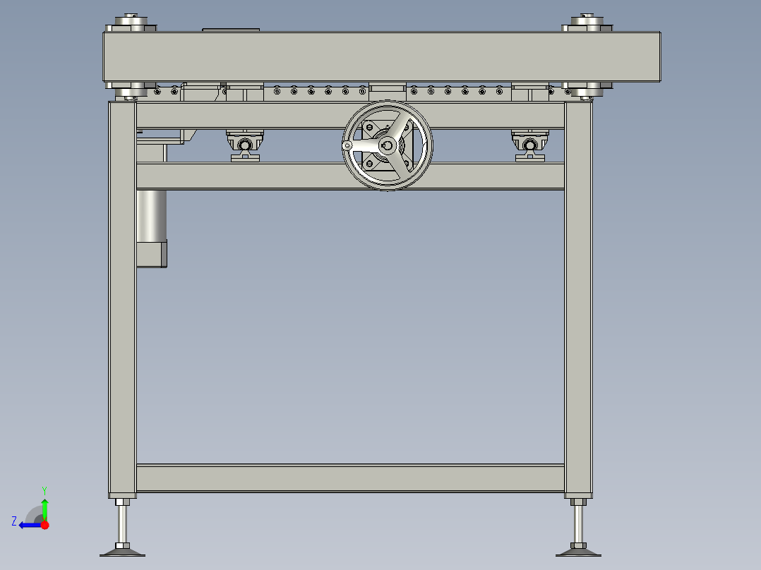 封箱滚筒线装配右视图