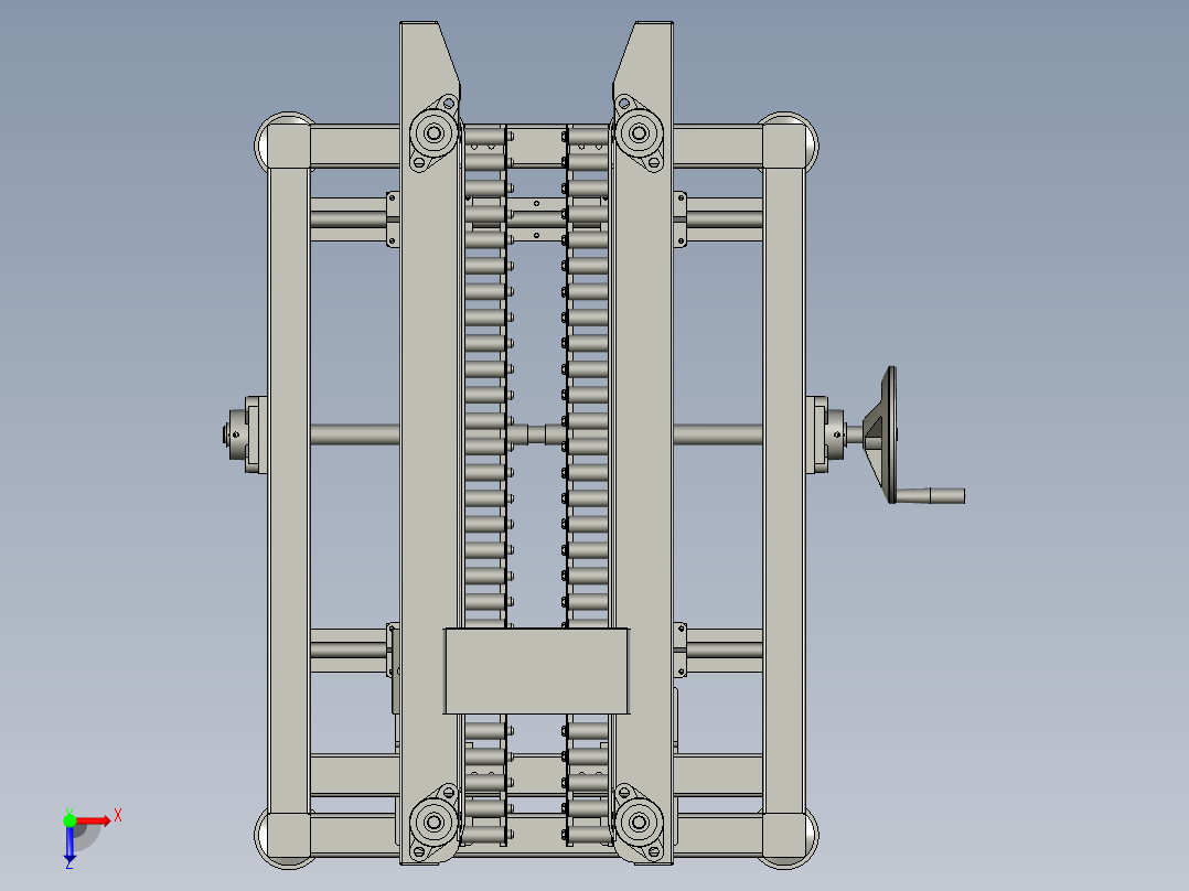 封箱滚筒线装配俯视图