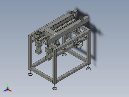 封箱滚筒线装配正等轴测缩略图