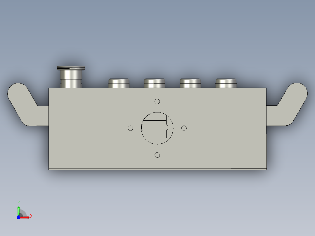 XMGZDTD-M1-000悬臂-操作箱前视图