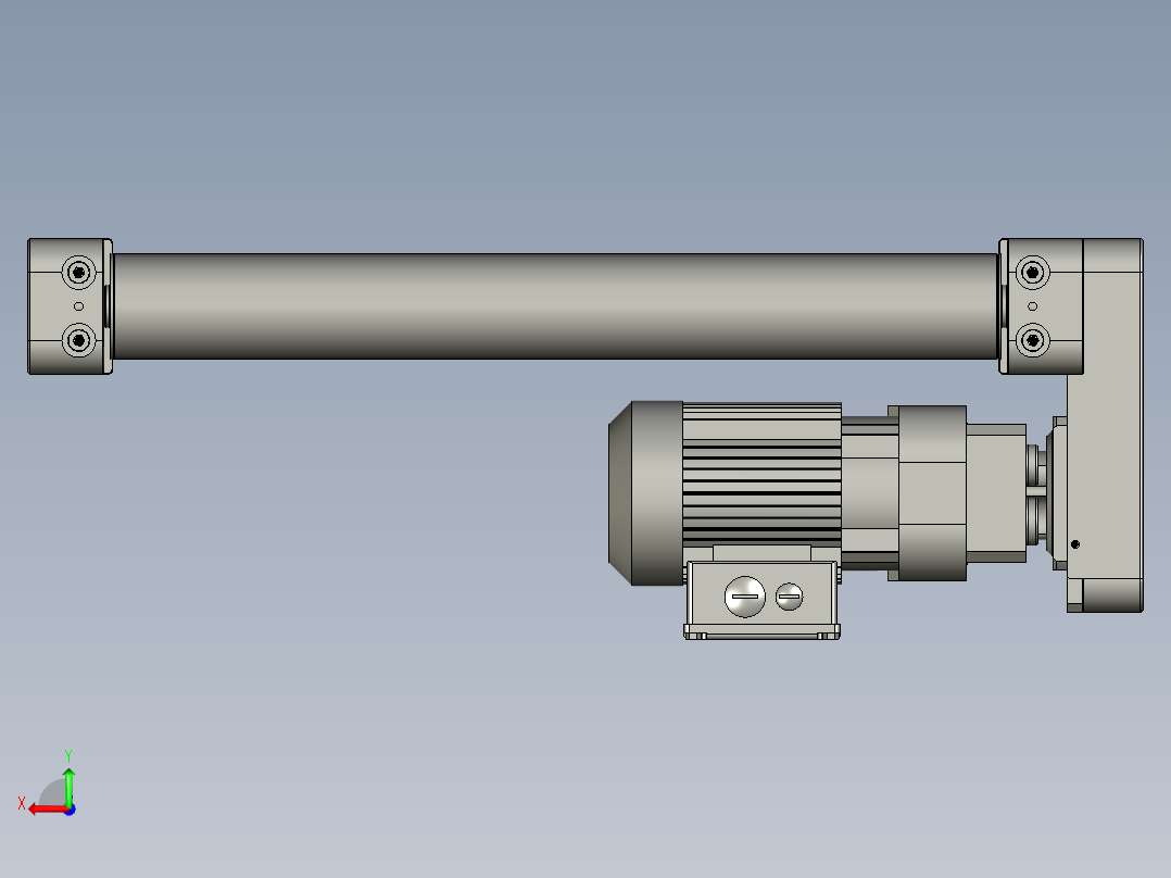 YLU055-001-箱子供料流水线后视图