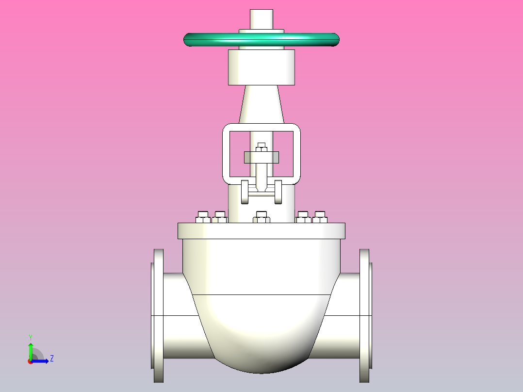 GQ47-547-6S47-9B47H-Y-25 轨道式球阀[300]左视图