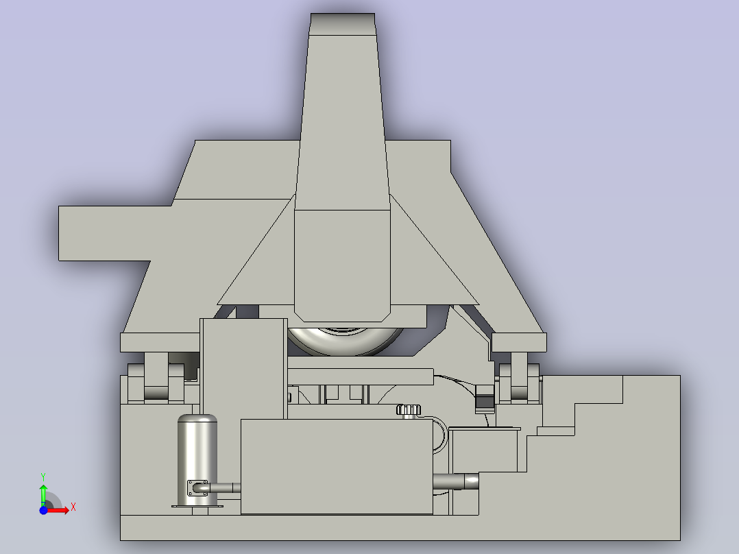 多角度清洗的汽车轮胎清洗装置前视图