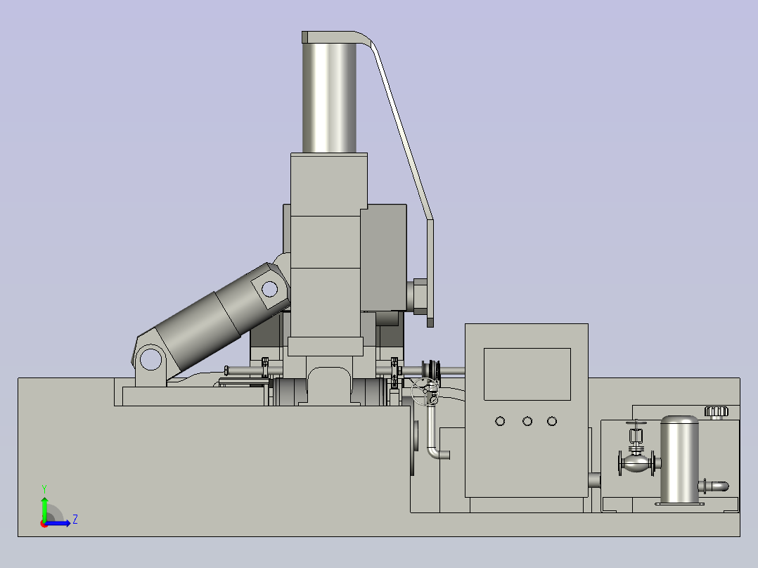 多角度清洗的汽车轮胎清洗装置左视图