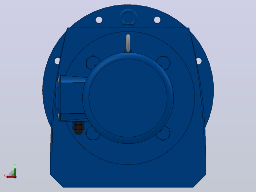 RF107法兰轴伸式安装斜齿轮减速机RF107-Y4-4P-112M-M1-0°-Φ450后视缩略图