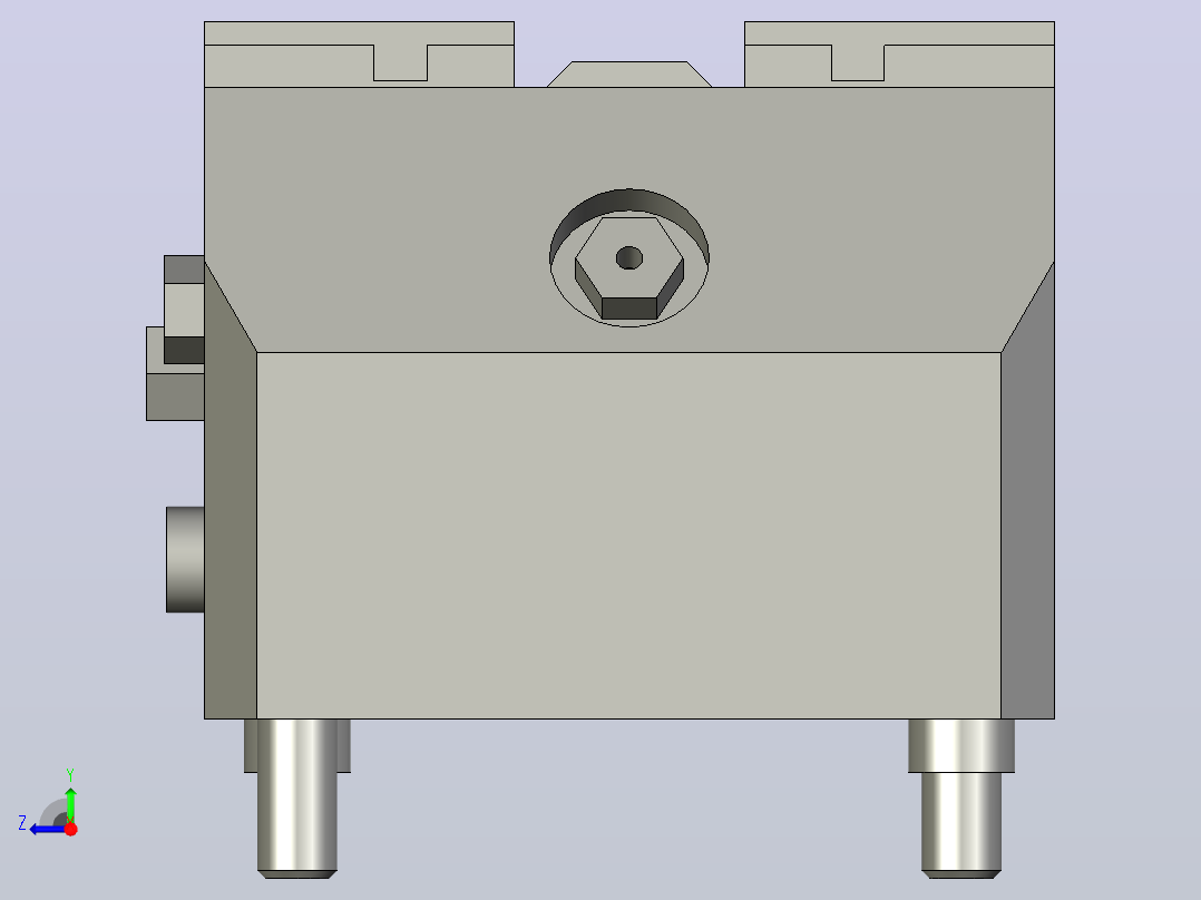 气动夹紧系统SCHUNK-0405100 KSP plus 64, 0右视图