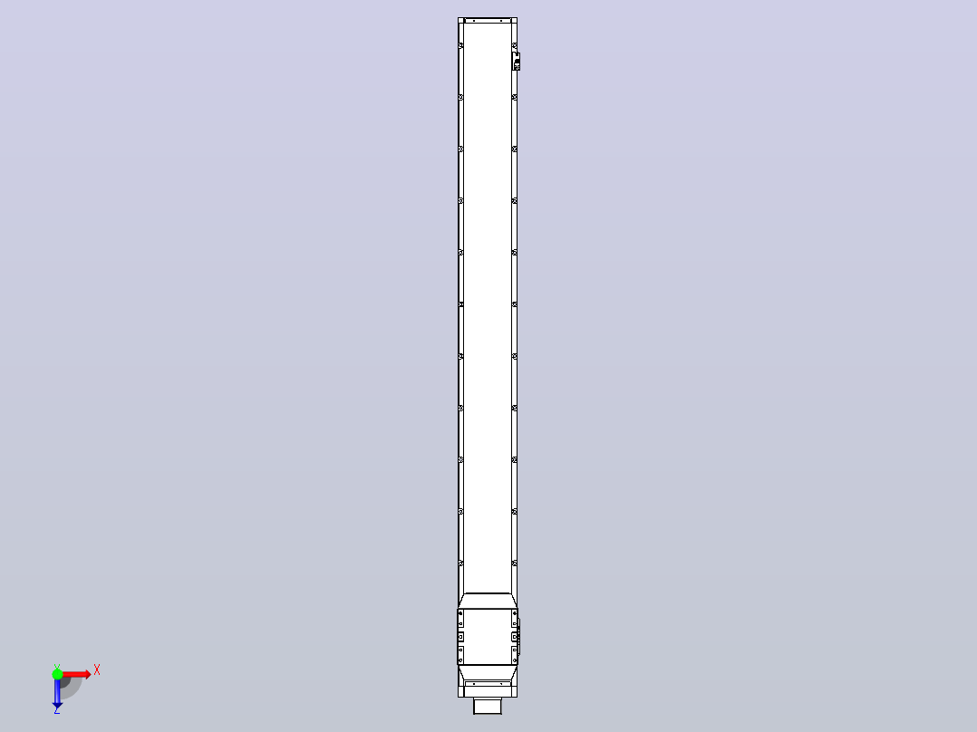 滚珠丝杠直线轴内置导轨TPA-GCR-170-2510C-L1650-MP-M75-N3俯视图