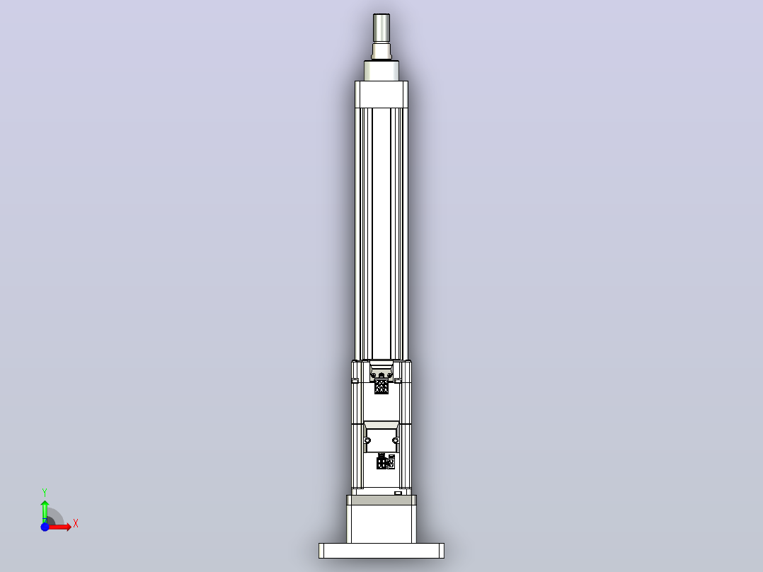 轻载电动缸TPA-ESR40-1210C-L250-MR-FB-W-P40-C3前视图
