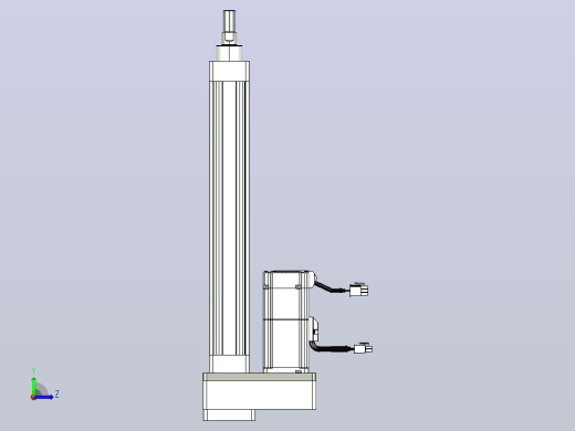 轻载电动缸TPA-ESR40-1210C-L250-MR-FB-W-P40-C3左视缩略图