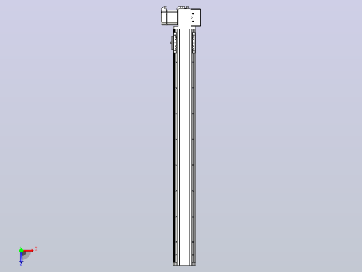 皮带直线轴半封闭可选导轨TPA-HNB-85D-90-L750-LP-Y-P20-N3俯视缩略图
