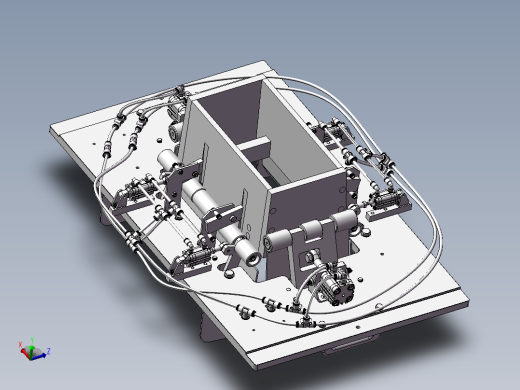 纸箱包装机三维建模图纸 solidworks设计