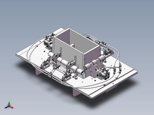 纸箱包装机三维建模图纸 solidworks设计正等轴测缩略图