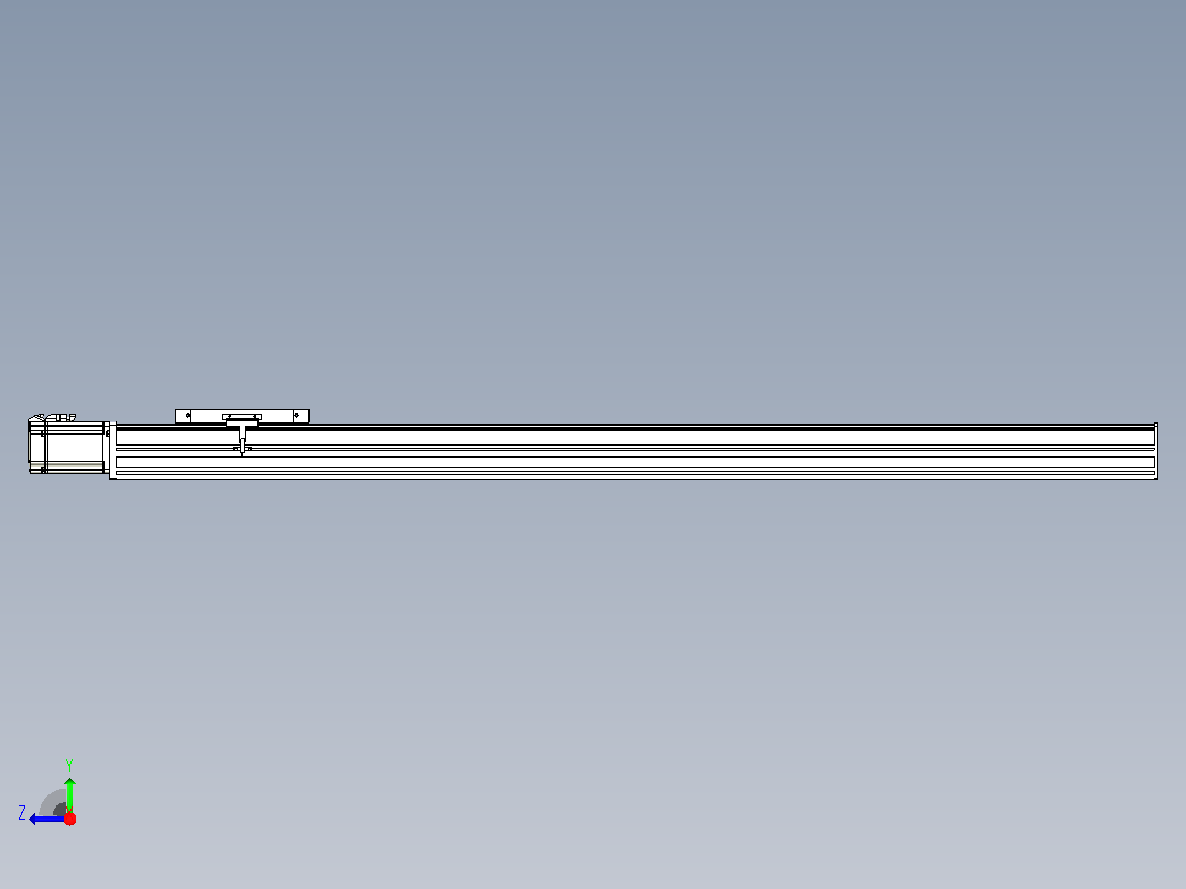 滚珠丝杠直线轴带导轨全封闭TPA-HCR-175D-2510C-L1300-M-C-P75-N3右视图