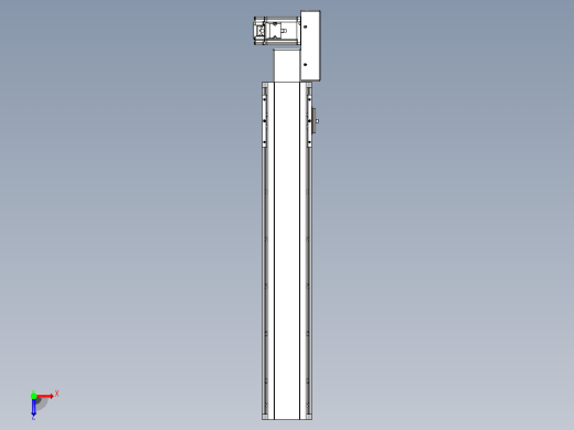 皮带直线轴半封闭可选导轨TPA-HNB-105D-90-L500-ML-C-P20-N3俯视缩略图