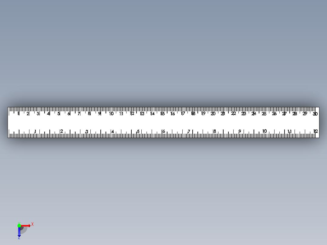 测量设备measuring-scale-2833-模型格式为 igs sw俯视图
