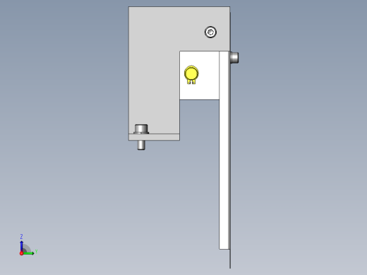 使用了气缸的门机构右视缩略图