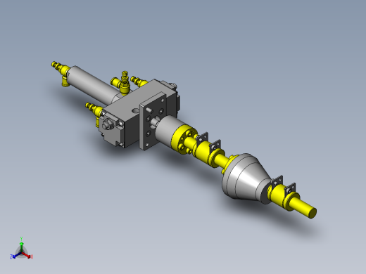 使用偏心锥形凸轮的多段行程机构