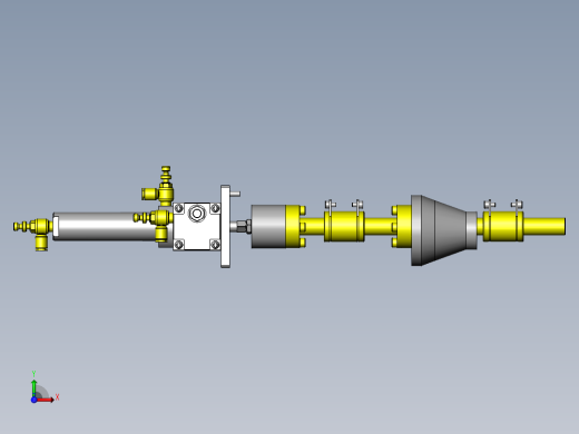 使用偏心锥形凸轮的多段行程机构前视缩略图