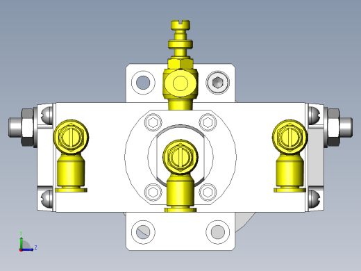 使用偏心锥形凸轮的多段行程机构左视缩略图