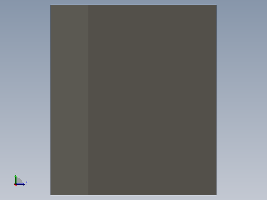 solidworks 卧室左视图