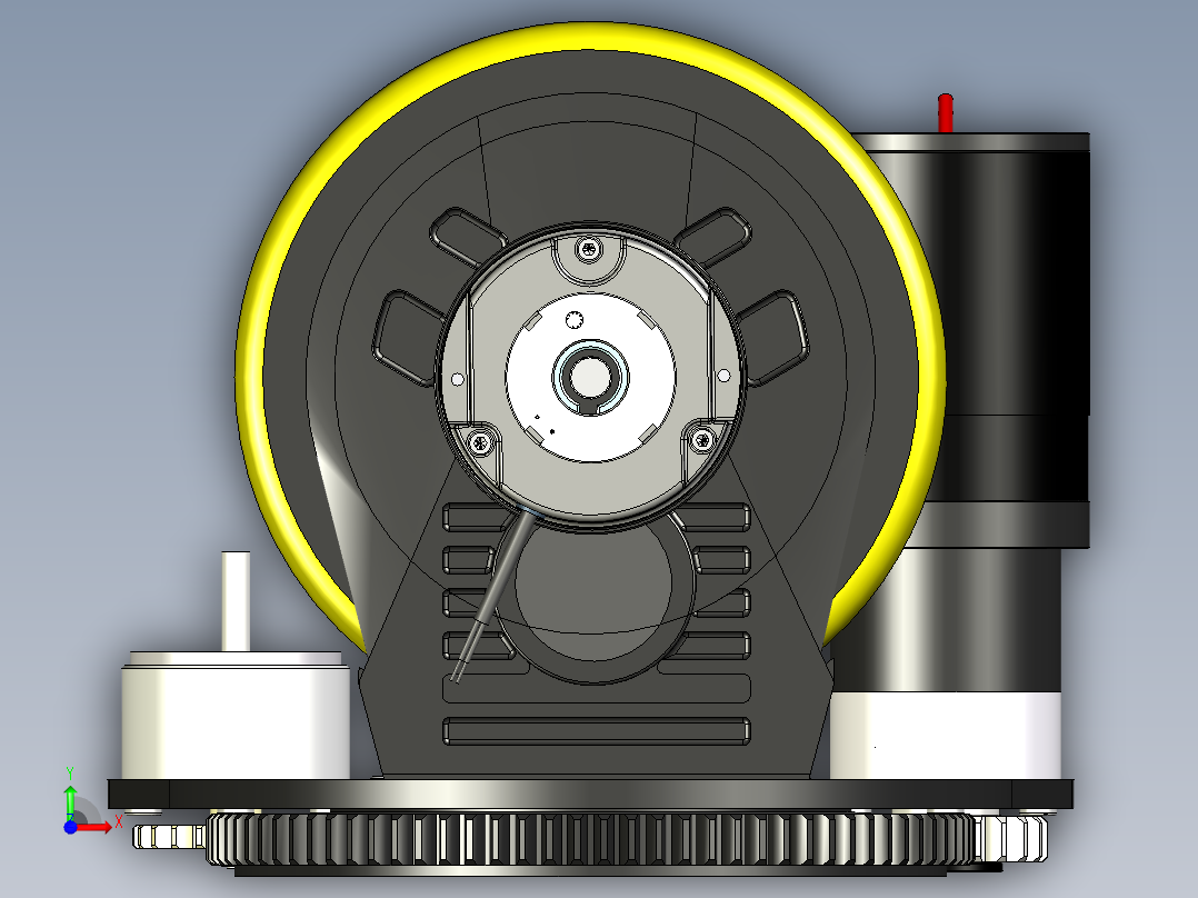 舵轮驱动单元1000wCFA AGV舵机驱动前视图