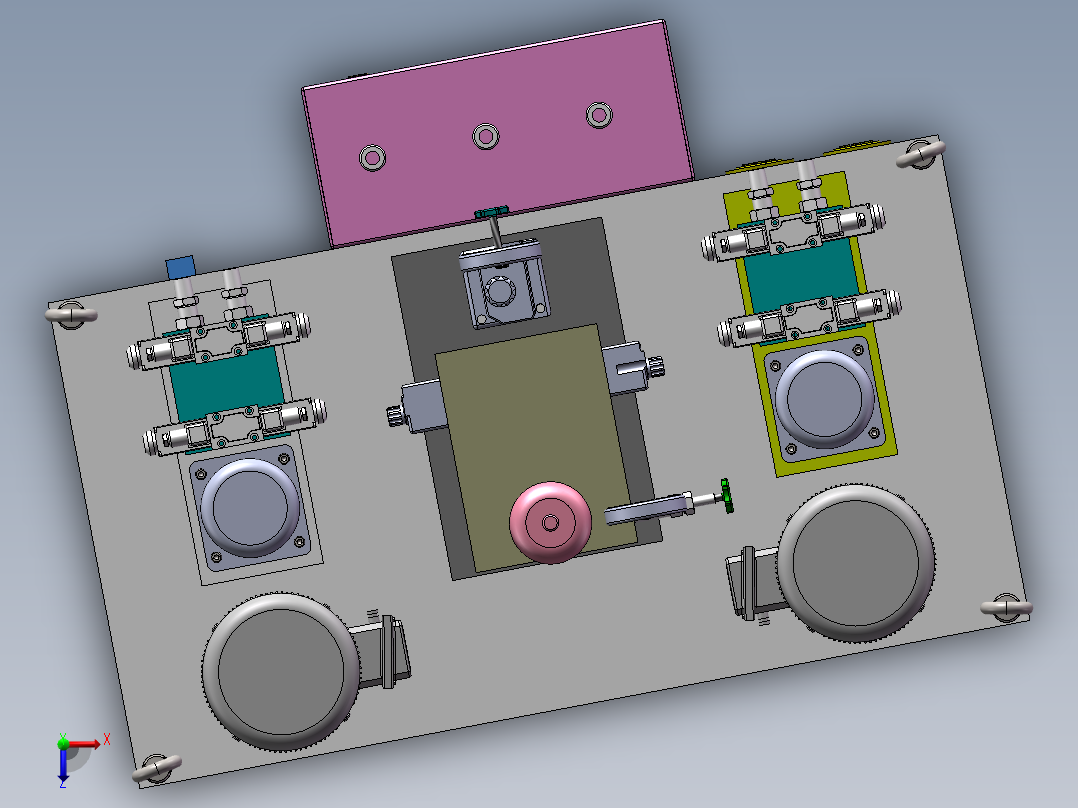 提升绞车液压站的设计俯视图